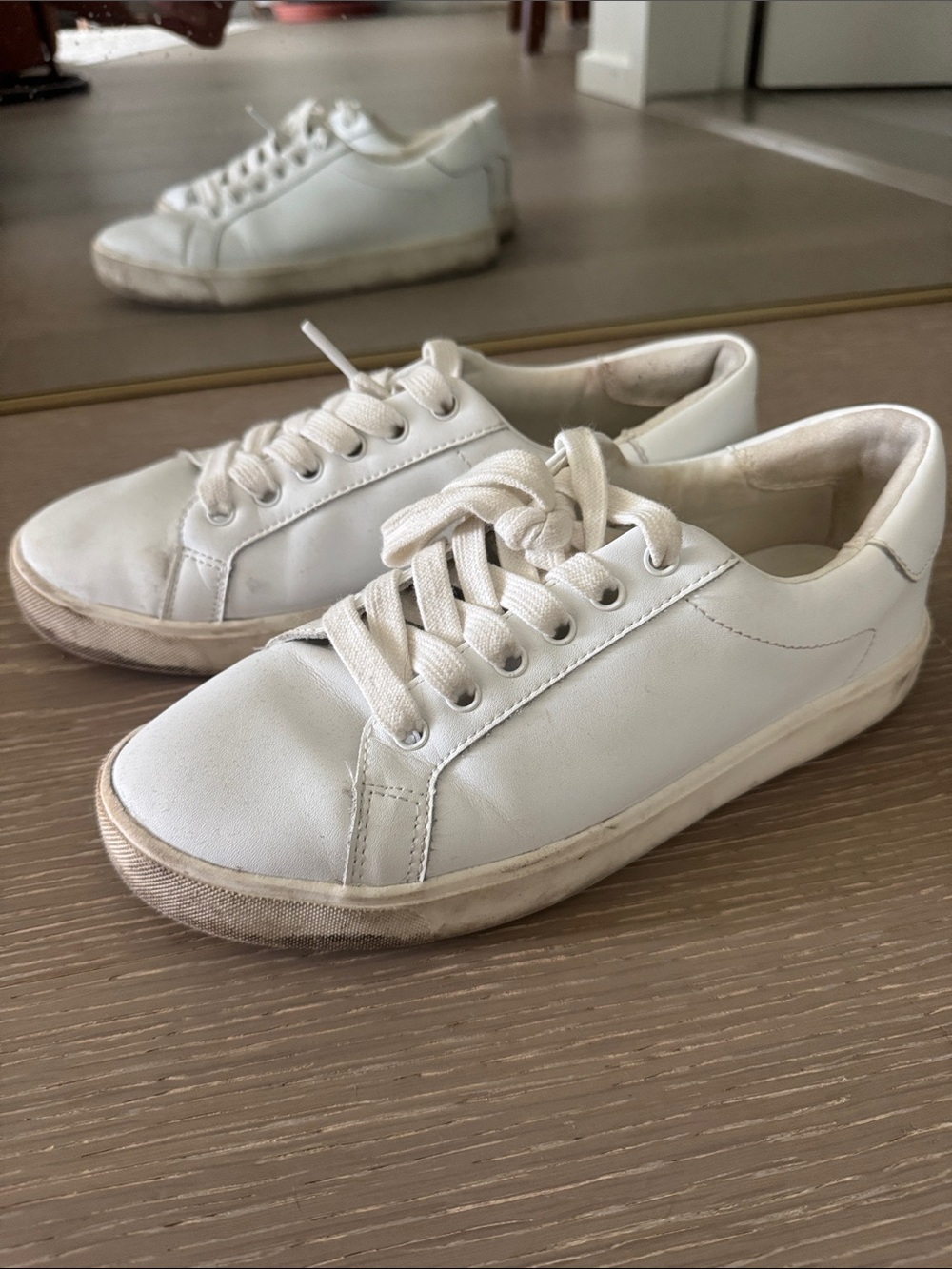 Sam Edelman Ethyl Low Top White Sneakers